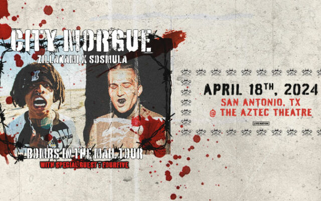 Win Tickets To See City Morgue: Bombs In The Mail Tour At The Aztec Theater April 18th, 2024!
