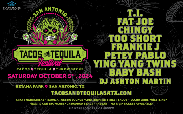 Win Tickets To The Tacos And Tequila Festival Oct. 5th, At Retama Park